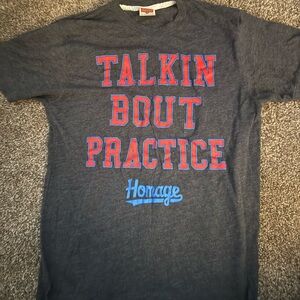 Women’s HOMAGE Allen Iverson quote - Charcoal Tee with Vibrant Graphic